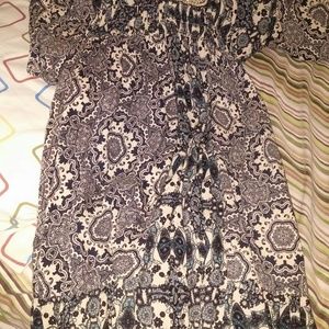 Blue And White Winter Dress